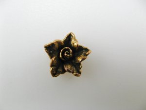 画像1: Vintage Plastic A/Goldplated Rose Star