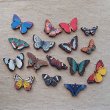 画像1: Print Wooden Charm Butterfly   (1)