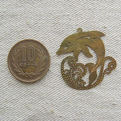 画像1: Dolphin BRASS PLATE