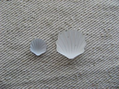 画像1: Vintage Tiny-Glass foiled Shell