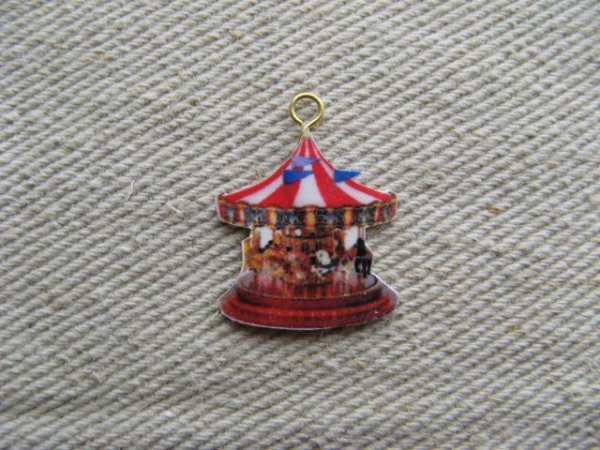 画像1: Decoupage Merry-go-round (1)