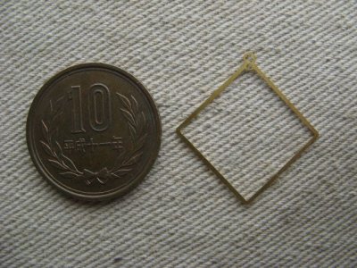 画像1: Square FRAME  BRASS PLATE