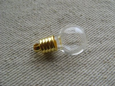 画像1: Glass Mini Bottle CAP【GOLD】