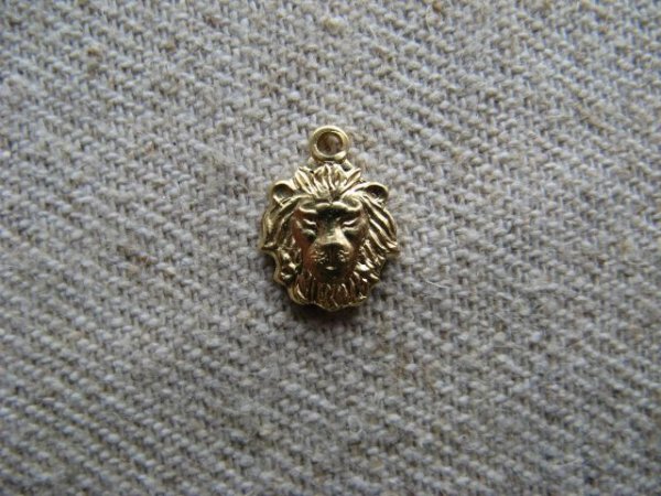 画像1: BRASS Tiny Lion head (1)