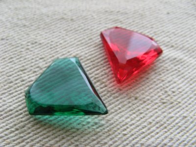 画像2: Vintage Glass-Diamond Stone