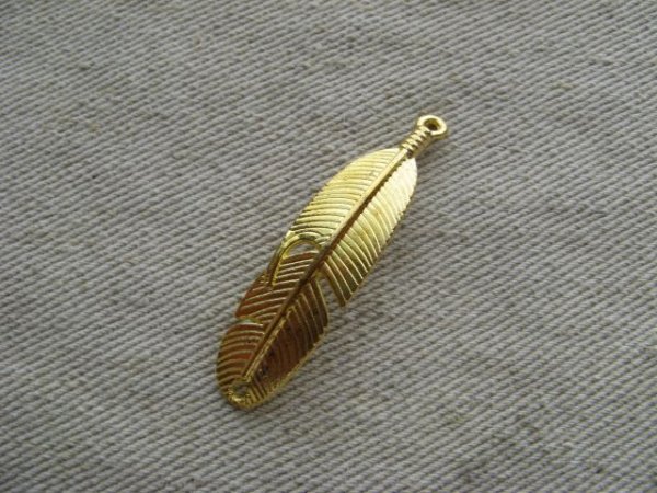 画像1: METAL Gold  Feather Connector  (1)