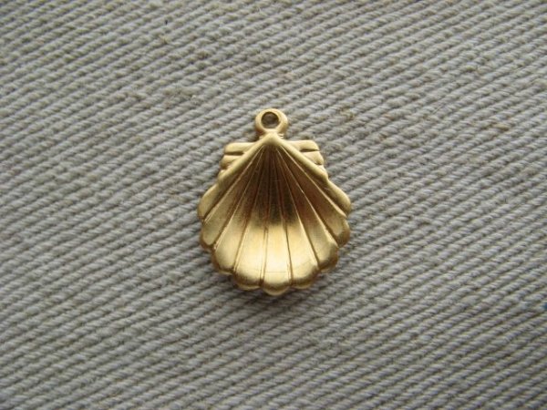 画像1: BRASS SHELL-Dish (1)