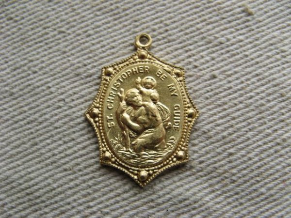 画像1: Brass Medal【St.CHRISTOPHER】 (1)