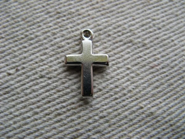 画像1: Silver Mini Cross (1)