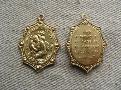 画像1: Brass Medal【St.CHRISTOPHER】