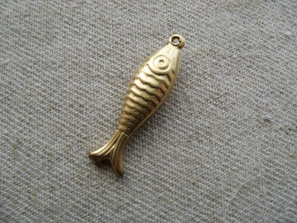 画像1: Brass 3D Fish (1)