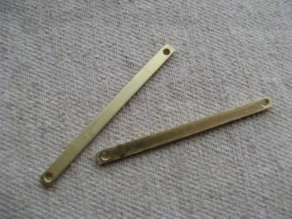 画像1: Brass Bar 【Connector】45mm 2本入り (1)