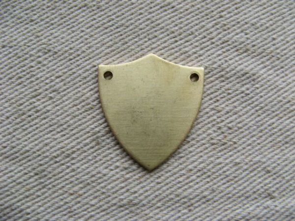 画像1: BRASS Shield Plate  (1)