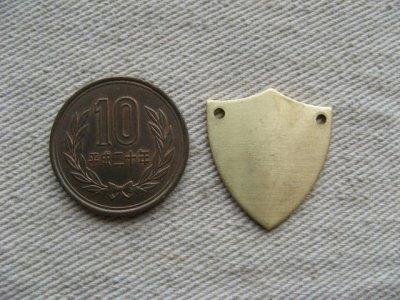 画像1: BRASS Shield Plate 
