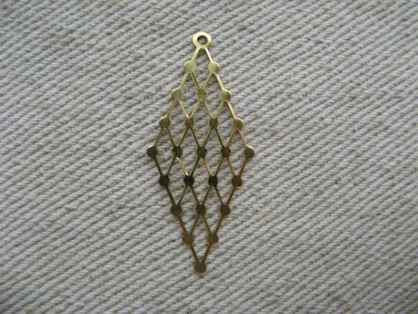 画像1: Brass Plate Geometric-Dia (1)