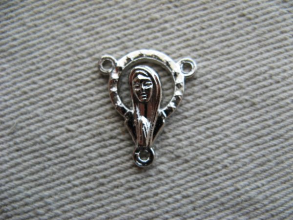 画像1: Silver Rosary Connector【Mary】 (1)