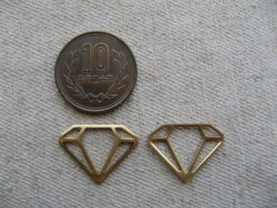 画像1: Brass Diamond 2個いり