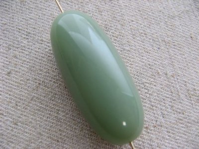 画像2: Vintage Jade Long-Oval Beads (XL)