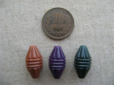 画像1: Vintage Geometric Dia-Shape Beads
