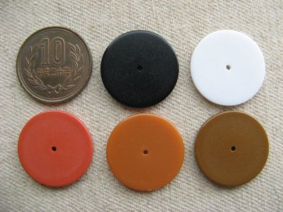 画像1: Vintage Flat Spacer Disc Beads 