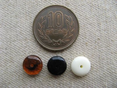 画像1: Vintage Tiny Round  Spacer Beads 2個いり