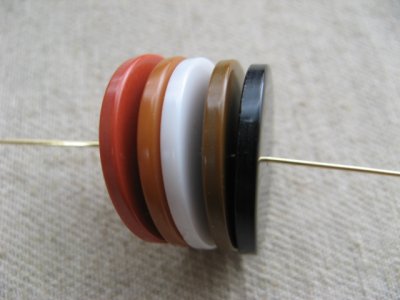 画像2: Vintage Flat Spacer Disc Beads 