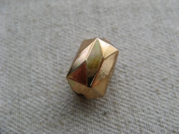 画像1: Vintage Copper Pentagon Faceted Beads (1)