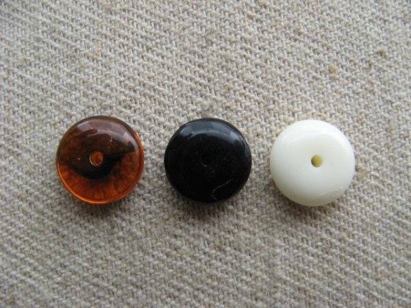 画像1: Vintage Tiny Round  Spacer Beads 2個いり (1)