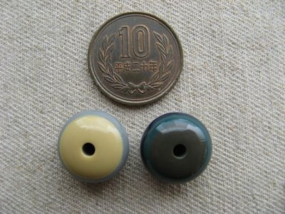 画像1: Vintage Multi Border Tire Beads 