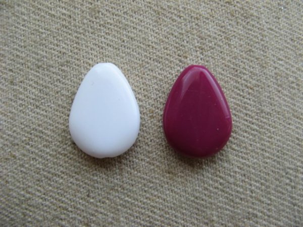 画像1: Vintage Flat Teardrop Beads  (1)