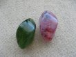 画像2: Plastic Marble Twist Rhombus Beads（L) (2)