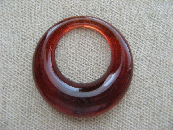 画像1: Vintage Tortoise Hoop Ring (1)