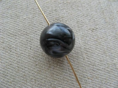 画像2: Plastic Marble Moonglow Ball Beads 14mm 