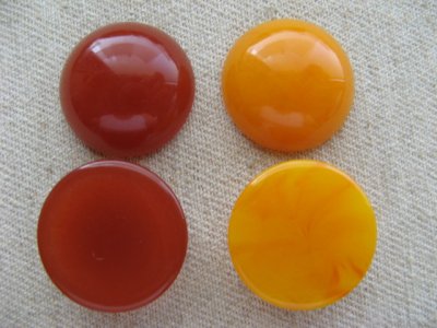 画像2: Vintage Simple Round Plastic Cabochon 22mm