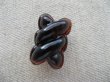 画像1: Vintage Plastic Tortoise Braided Tube Beads (1)