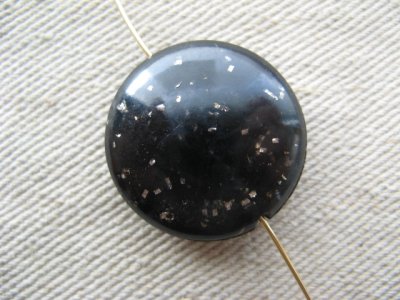 画像2: Vintage Plastic Marble+Glitter Round Beads