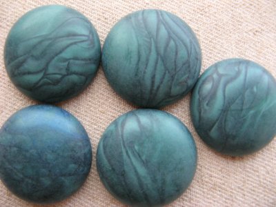 画像3: Vintage Plastic Illusion Round Cabochon