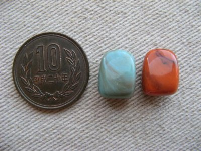 画像1: Plastic Marble Mini Rec-Beads