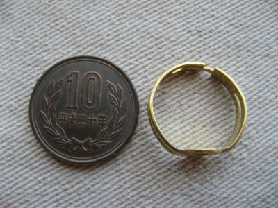 画像1: Brass Ring Setting