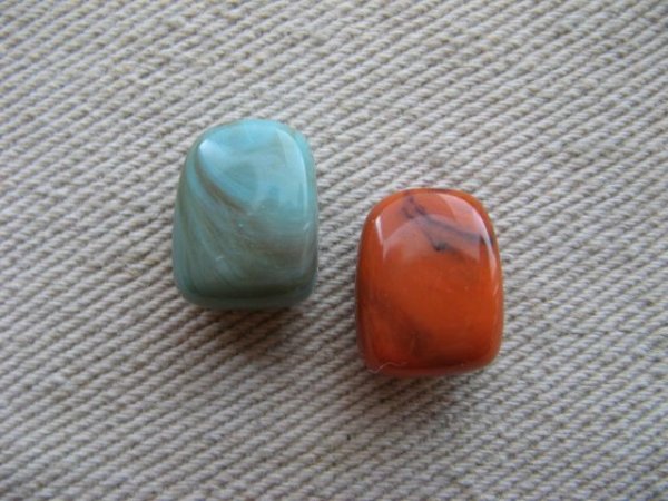 画像1: Plastic Marble Mini Rec-Beads (1)