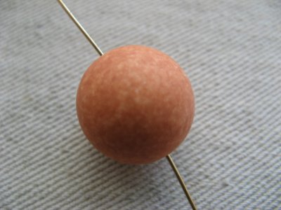 画像2: Vintage Plastic Marble Wash Ball Beads 18mm