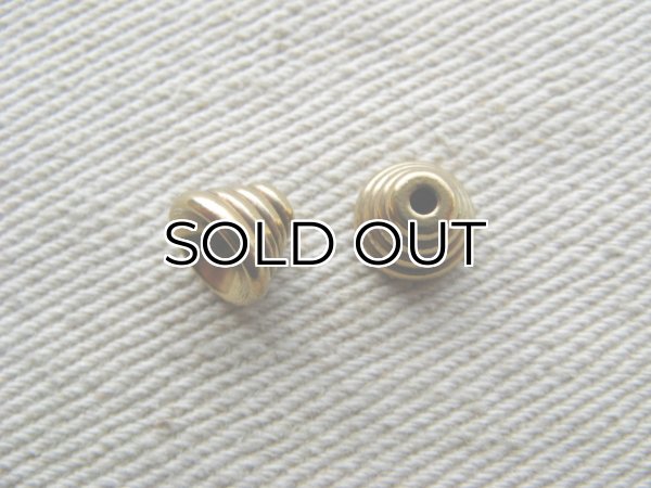 画像1: Brass Beads Cap 2個いり (1)