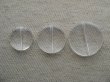 画像1: Acrylic Clear Flat Coin Beads  (1)