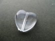 画像2: Acrylic Clear Heart Beads 2個いり (2)