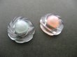 画像2: Vintage Acrylic Clear+Pearl Button Style Cabochon (2)