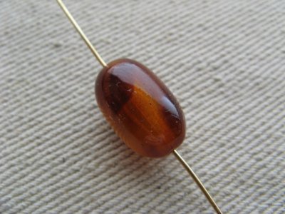 画像2: Plastic Tortoise Oval Beads 2個入り