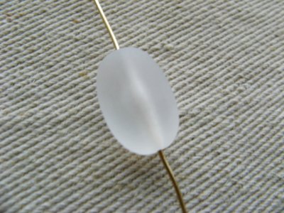 画像2: Vintage Frost Oval Beads