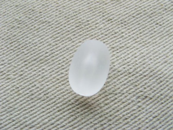 画像1: Vintage Frost Oval Beads (1)