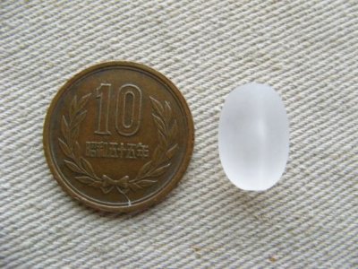 画像1: Vintage Frost Oval Beads