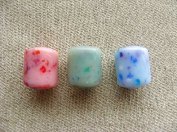 画像1: Vintage Mix Barrel Beads (1)